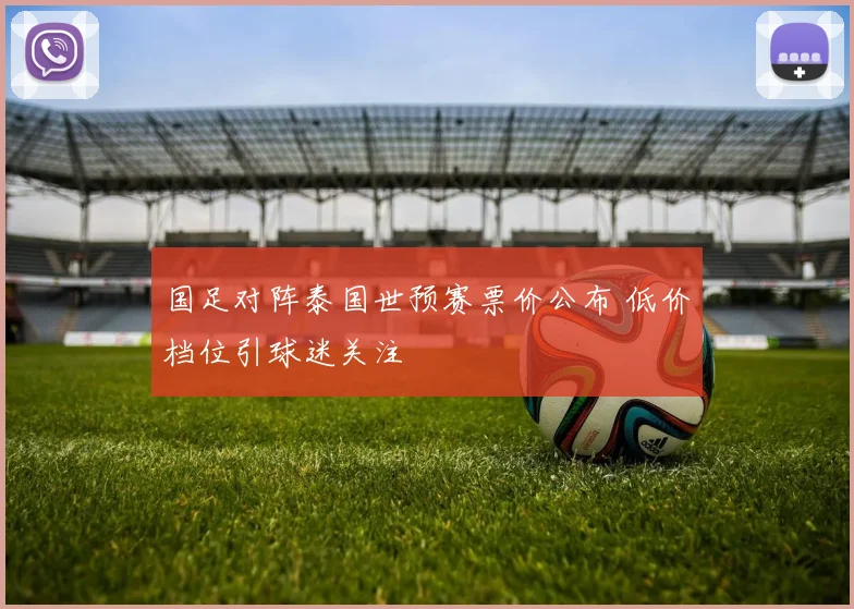 国足对阵泰国世预赛票价公布 低价档位引球迷关注
