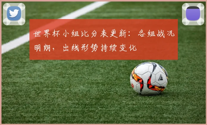世界杯小组比分表更新:各组战况明朗,出线形势持续变化